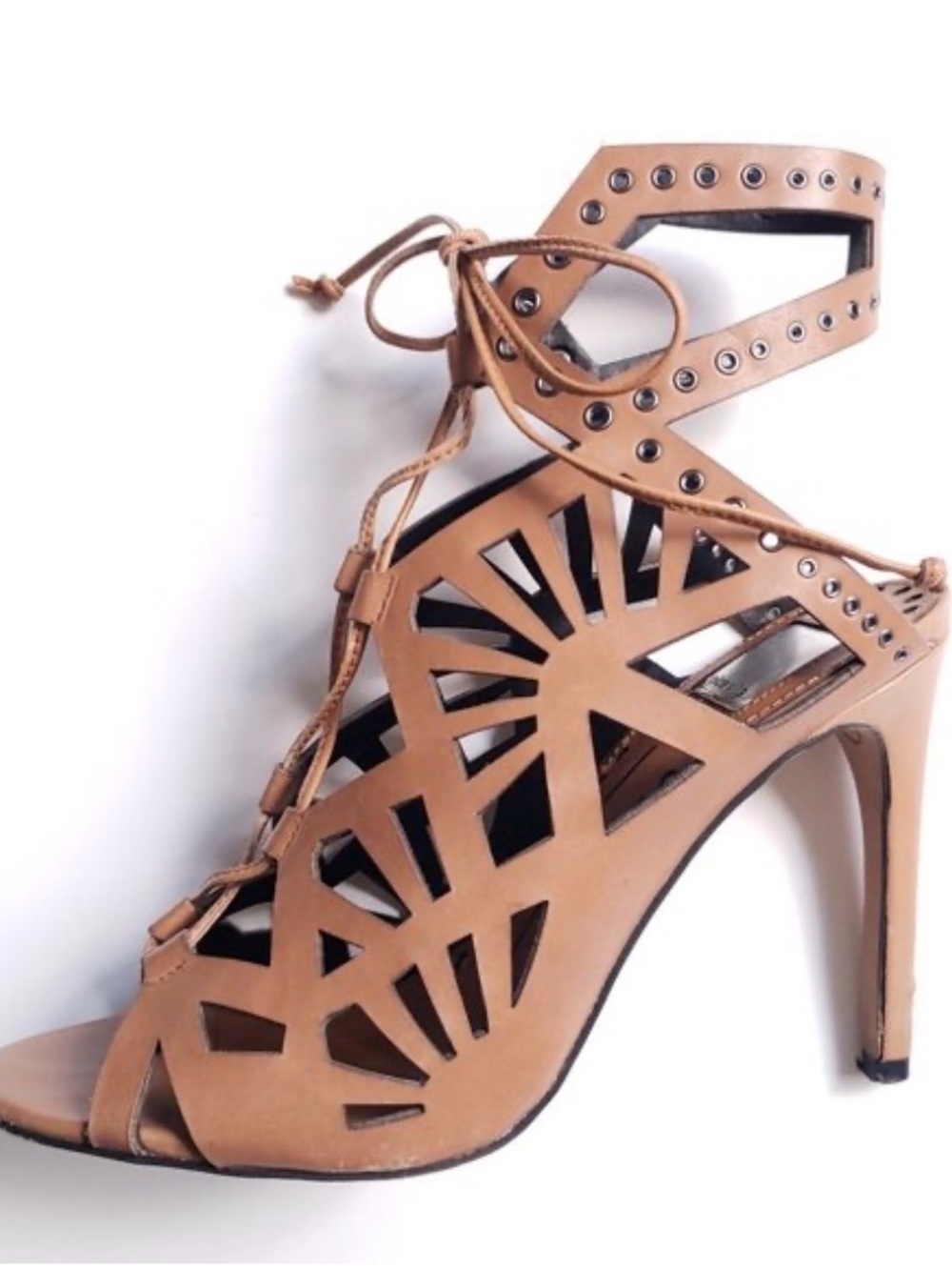 Dolce Vita Cognac Strappy High Heel Sandals